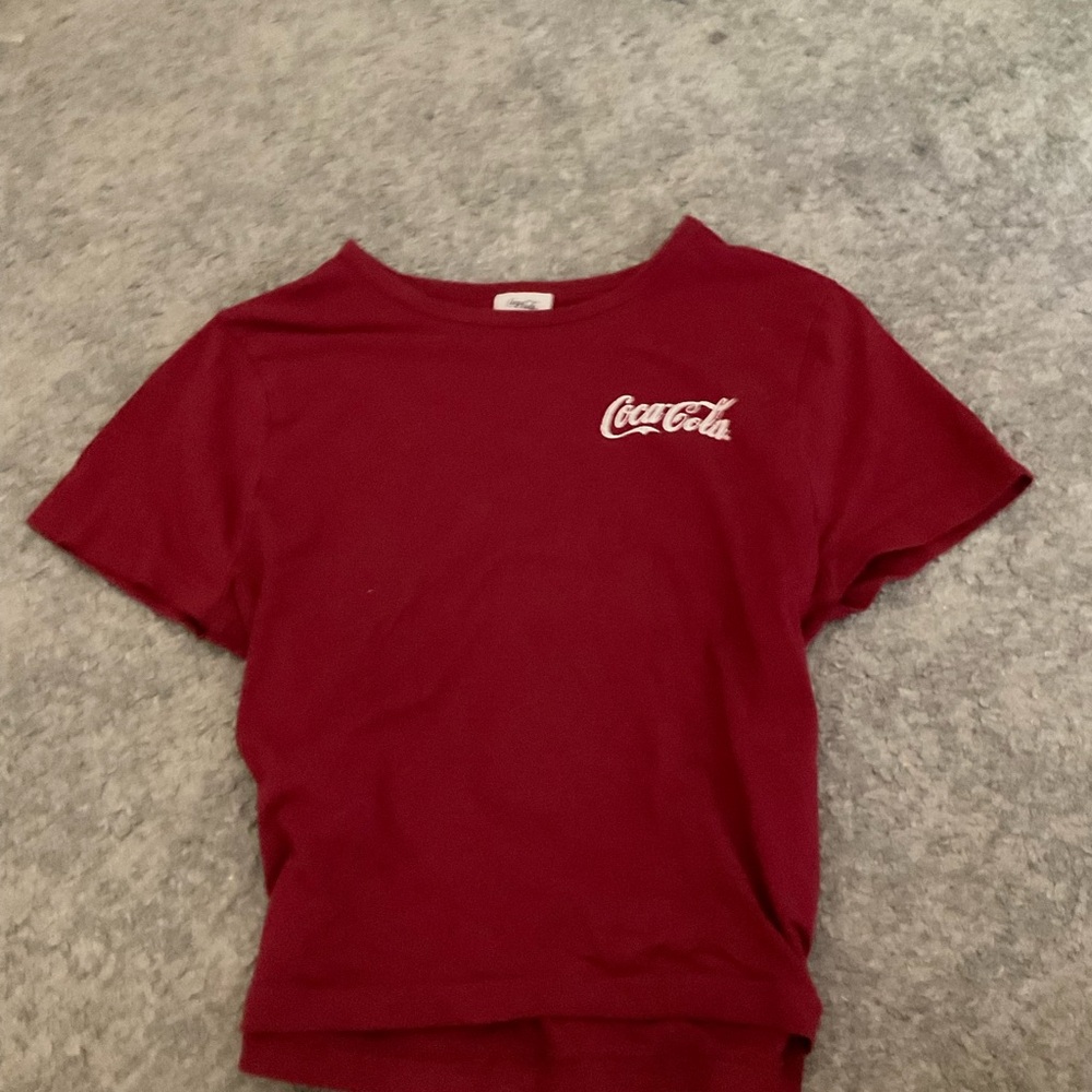 Coca Cola Red Short Sleeve Tee Classic Casual Style